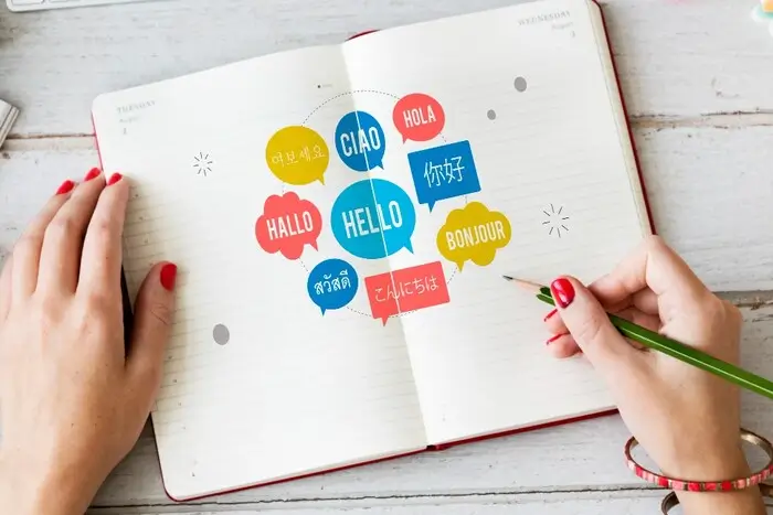 image Language skills in the CV