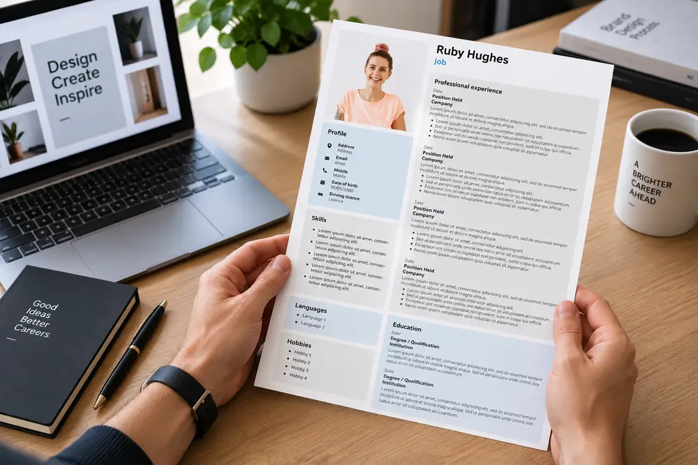 a creative cv to find a job